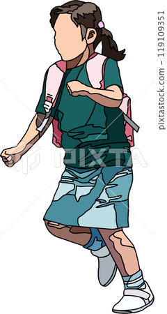 Anime style children illustration, transparent background Anime style children illustration, transparent background 119109351