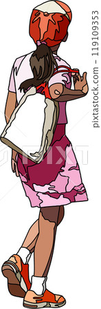 Anime style children illustration, transparent background 119109353