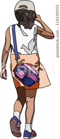 Anime style children illustration, transparent background 119109355