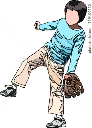 Anime style children illustration, transparent background Anime style children illustration, transparent background 119109360