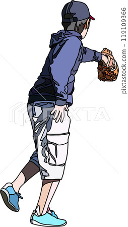 Anime style children illustration, transparent background Anime style children illustration, transparent background 119109366