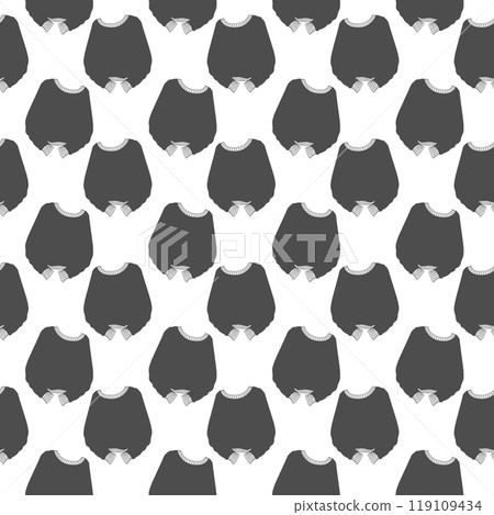 Stretched sweater with saggy long sleeves Seamless pattern in grayscale. Sweater Day design concept Stretched sweater with saggy long sleeves Seamless pattern in grayscale. Sweater Day design concept 119109434