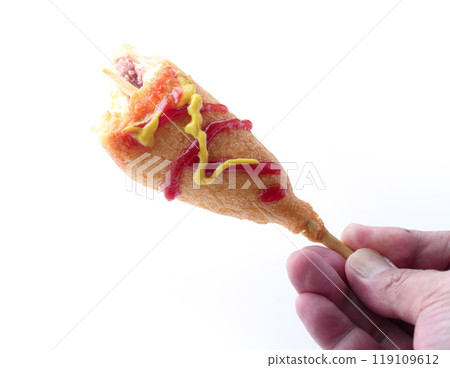 美國狗狗快餐(白色背景) 美國狗狗快餐(白色背景) 119109612