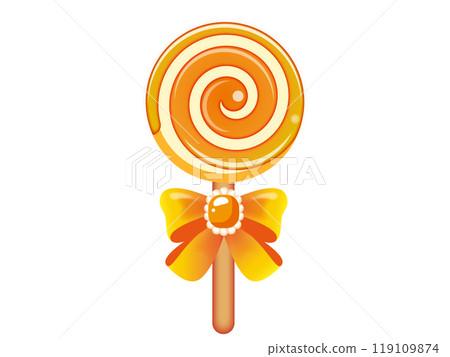 Cute lollipop illustration material 3 119109874
