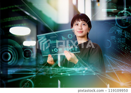 賽博朋克全息圖 119109950