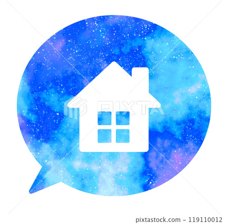 大理石星空|房子圖示語音氣泡 119110012