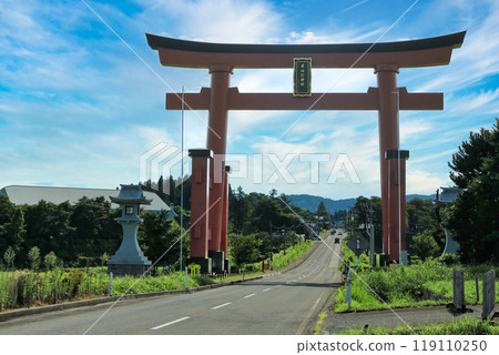 Tsuruoka City, Dewa Sanzan Shrine Large Torii Tsuruoka City, Dewa Sanzan Shrine Large Torii 119110250