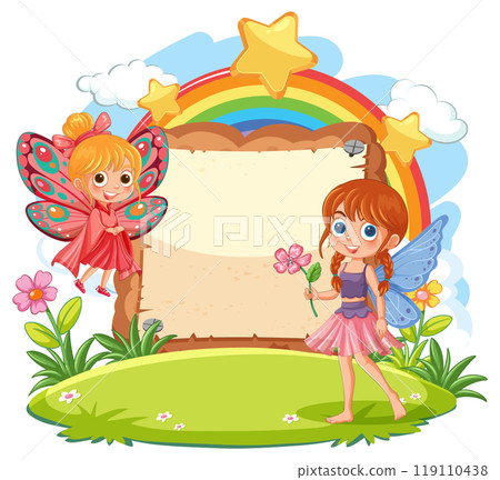 Fairy Friends in a Magical Garden Fairy Friends in a Magical Garden 119110438