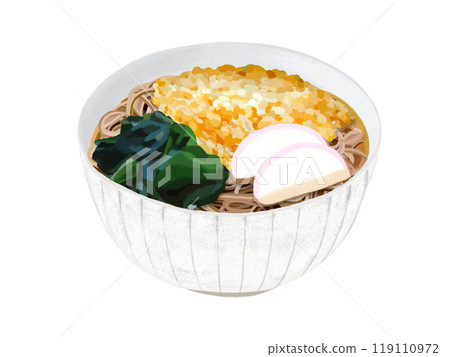 Tanuki soba (white bowl) Tanuki soba (white bowl) 119110972