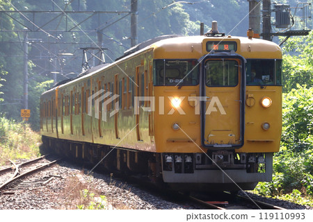 [JR-V] Hakubi Line 115 series 300 series (Okayama⇔Niimi) 119110993