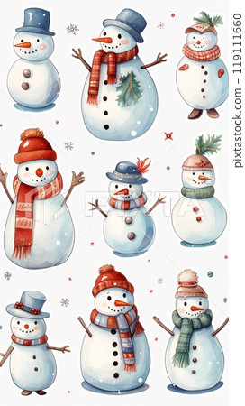 Snowman Sheet 6 119111660