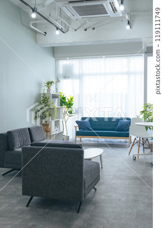 Modern interior with sofa 119111749