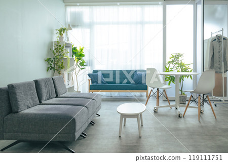 Modern interior with sofa 119111751