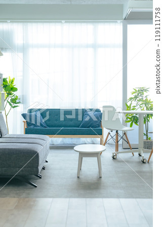 Modern interior with sofa 119111758