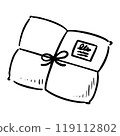 Handwritten parcel monochrome 119112802