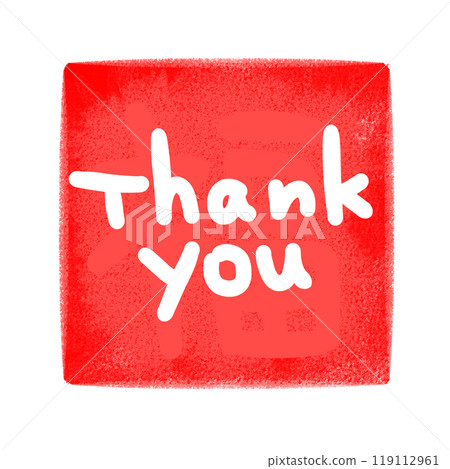 Thank you stamp illustration 119112961