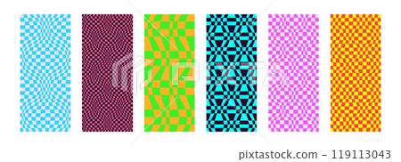 Psychedelic checkerboard pattern Psychedelic checkerboard pattern 119113043