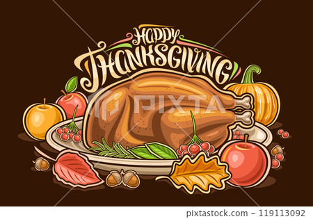 Vector Thanksgiving Logo Vector Thanksgiving Logo 119113092