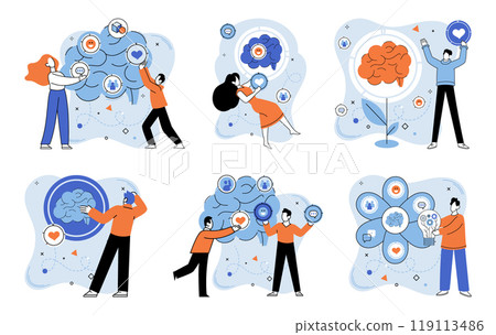 Unconventional thinking vector illustration. Your personality shines through when you embrace concept individualism In garden uniqueness, each idea is flower unconventional thought 119113486