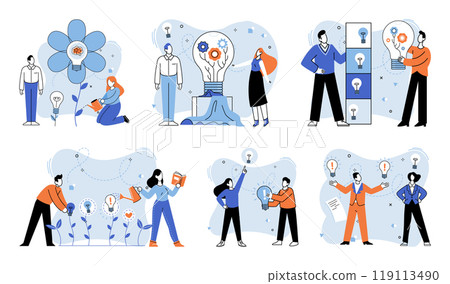 Unconventional thinking vector illustration. Success is symphony played by those who march to beat different drums The singularity your thoughts is canvas on which creativity paints 119113490