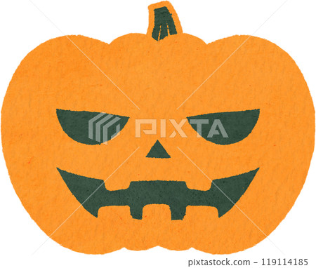 Illustration material of a ghost pumpkin 119114185