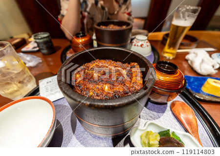 Hitsumabushi Nagoya style grilled eel 119114803