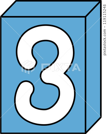 Doodle number 3 in blue box. 119115248