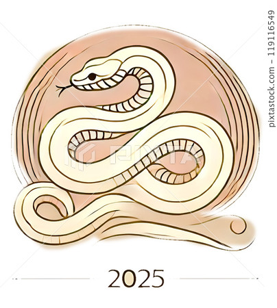 Chic snake illustration 119116549