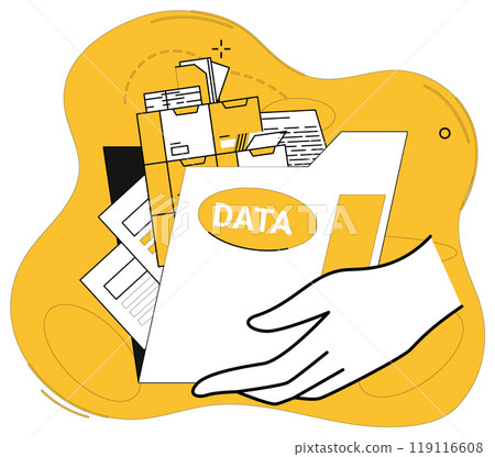 Data science vector illustration. Statistics become vibrant storytellers in hands adept data science professionals Big data is raw material awaiting sculptors touch in realm analytics 119116608