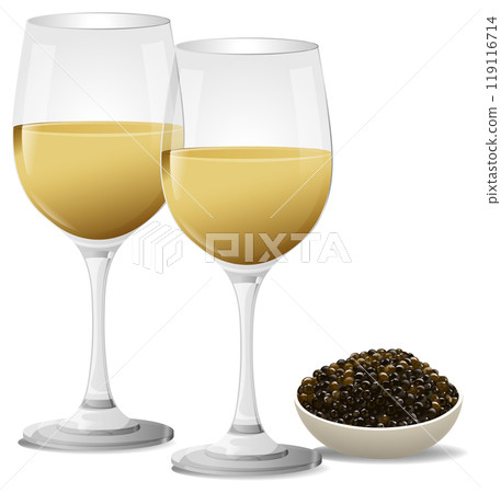 Elegant Wine and Caviar Pairing 119116714