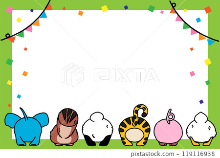 B框，可愛動物的屁股朝向 119116938