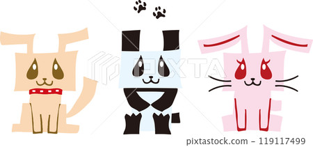 Dog Panda Rabbit 119117499