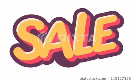 Sale discount label, seasonal sale for your business 119117538