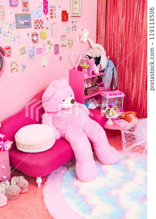 Cute pink interior 119118506
