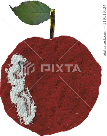 紅蘋果手繪插畫 119119124