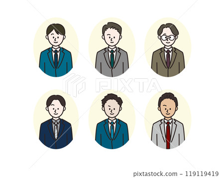 Business icon set_male Business icon set_male 119119419