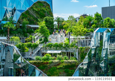 [Tokyo] A lush rooftop garden at Tokyu Plaza Harajuku's "Harakado" 119119501