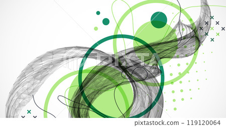 Abstract art background. Modern science or technology art elements. Surface illustration. Hand made vector. 119120064