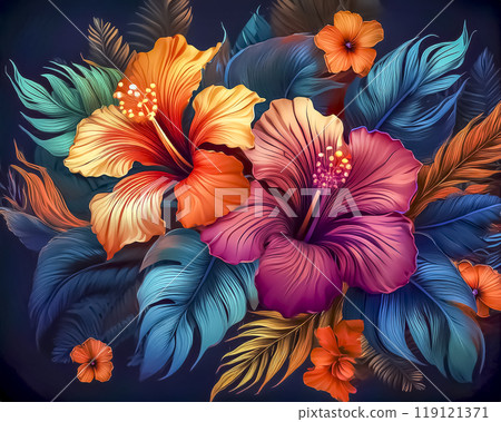 Hibiscus image material 119121371