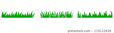 Pixel Art Grass Icon Set. Retro Pixelated Green Grass in Nostalgic 8-bit Style. Isolated Vector Illustration 119122636