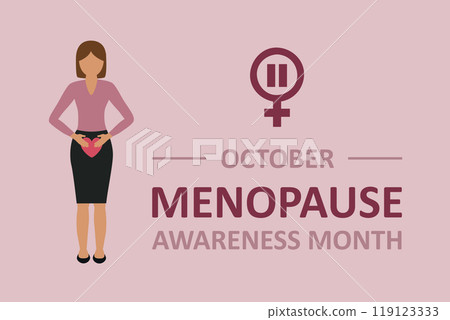 menopause awareness month female health concept vector illustration 119123333