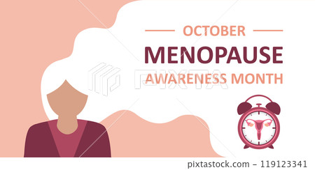 menopause awareness month female health concept vector illustration menopause awareness month female health concept vector illustration 119123341