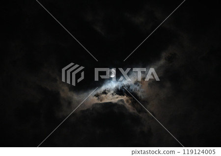 Full moon hidden by clouds, moon, harvest moon, space, sky, solar system, celestial body Full moon hidden by clouds, moon, harvest moon, space, sky, solar system, celestial body 119124005