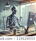 Working alien 119124555