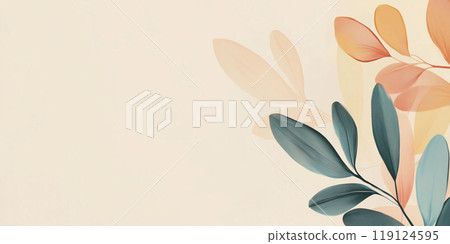 Leaves create a calming backdrop Leaves create a calming backdrop 119124595