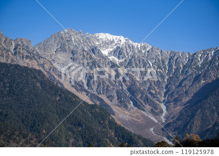 Kamikochi, Hotaka mountain range, Azumi Chubu Sangaku National Park, Matsumoto City, Nagano Prefecture Kamikochi, Hotaka mountain range, Azumi Chubu Sangaku National Park, Matsumoto City, Nagano Prefecture 119125978