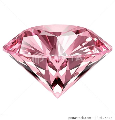 Simple pink diamond illustration 119126842