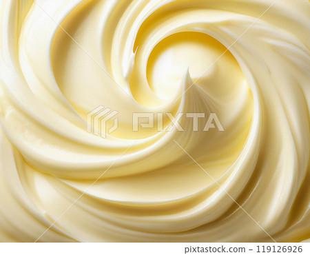 Smooth butter texture close-up Smooth butter texture close-up 119126926