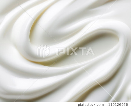 豐富光滑的原味優格質地特寫 豐富光滑的原味優格質地特寫 119126956