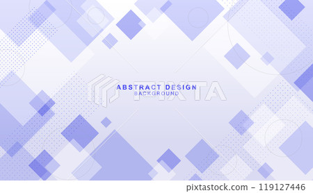 Abstract background material made of purple squares and circles Abstract background material made of purple squares and circles 119127446
